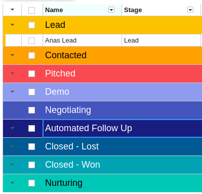 Streak spreadsheet interface