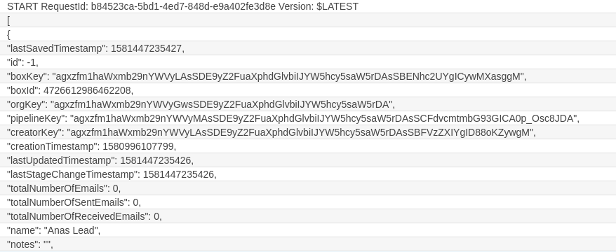 Detailed CloudWatch logs