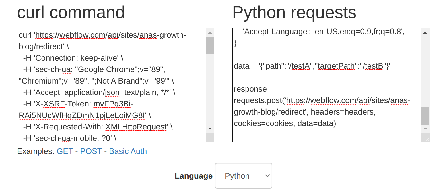 Bulk Redirects Result